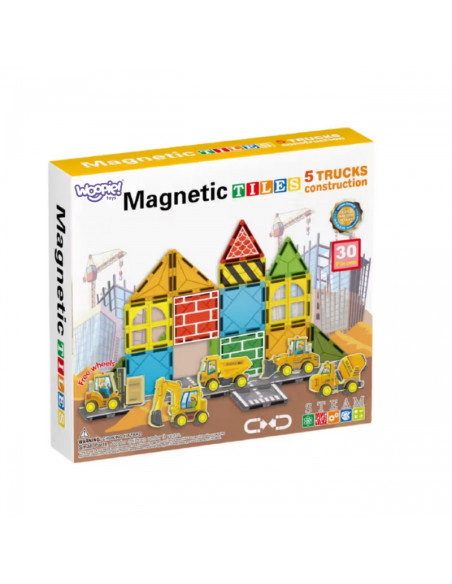 WOOPIE Магнитный конструктор со строительными машинами