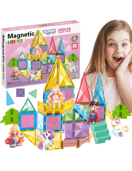 WOOPIE 3D magnetinis konstruktorius, edukacinis rinkinys "Pasakų pilis" WOOPIE 3D magnetinis konstruktorius, edukacinis rinkinys "Pasakų pilis"