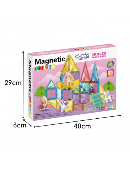 WOOPIE 3D magnetinis konstruktorius, edukacinis rinkinys "Pasakų pilis" WOOPIE 3D magnetinis konstruktorius, edukacinis rinkinys "Pasakų pilis"