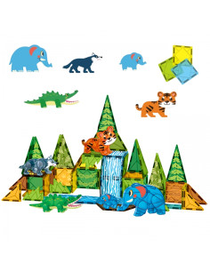 WOOPIE 3D магнитный конструктор, развивающий набор «Животные джунглей» 2
