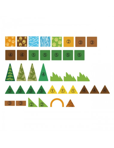 WOOPIE Magnetic Construction Blocks 3D Educational Set Jungle Animals 45pcs.