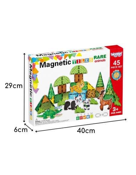 WOOPIE 3D magnetins konstruktorius, edukacinis rinkinys "Reti Gyvūnai" WOOPIE 3D magnetins konstruktorius, edukacinis rinkinys "Reti Gyvūnai"