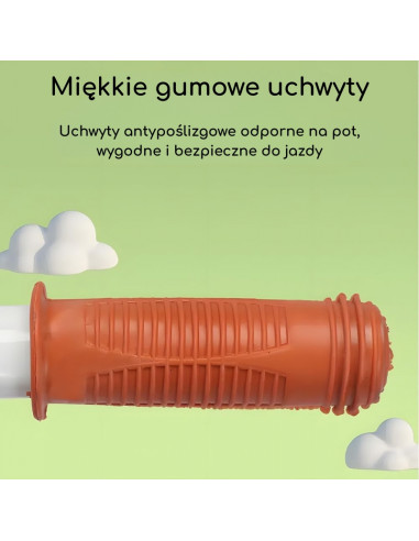 WOOPIE oranžinis vaikiškas balansinis dviratukas – lengvas, saugus, patvarus