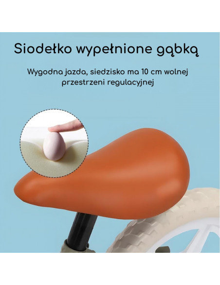WOOPIE oranžinis vaikiškas balansinis dviratukas – lengvas, saugus, patvarus WOOPIE oranžinis vaikiškas balansinis dviratukas – lengvas, saugus, patvarus