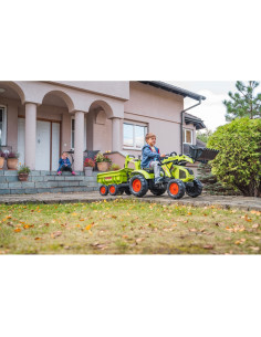 FALK CLAAS traktorius varomas pedalais su priekaba, kaušu ir buldozeriu 2