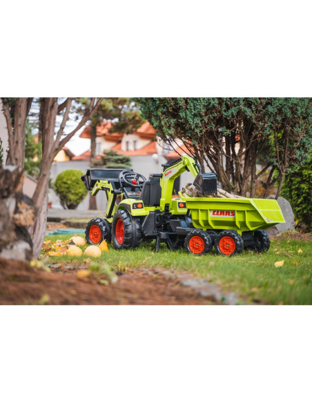 FALK Traktor CLAAS na Pedały z Przyczepą, Łyżką i Spychaczem od 3 Lat FALK Traktor CLAAS na Pedały z Przyczepą, Łyżką i Spychaczem od 3 Lat