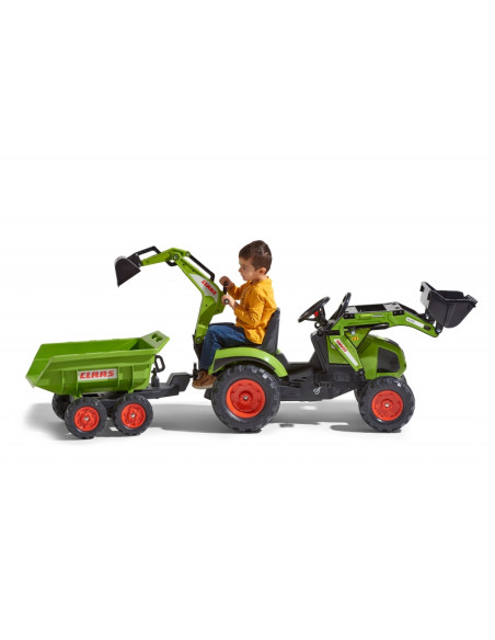 FALK Traktor CLAAS na Pedały z Przyczepą, Łyżką i Spychaczem od 3 Lat FALK Traktor CLAAS na Pedały z Przyczepą, Łyżką i Spychaczem od 3 Lat