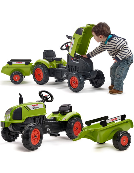 FALK Traktorek Claas Zielony na Pedały Klakson Przyczepa od 2 Lat. FALK Traktorek Claas Zielony na Pedały Klakson Przyczepa od 2 Lat.