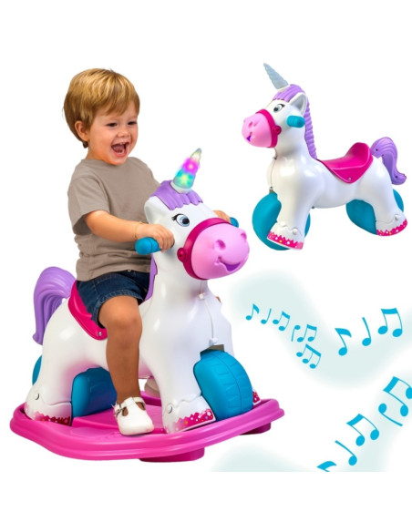 FEBER Интерактивная качалка-единорог 2 в 1