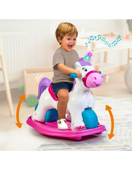 FEBER Интерактивная качалка-единорог 2 в 1