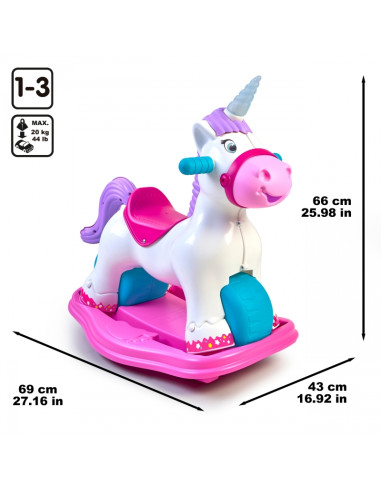 FEBER Интерактивная качалка-единорог 2 в 1