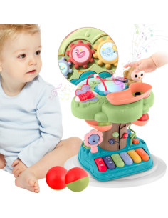 WOOPIE Детское интерактивное обучающее светодиодное пианино-дерево