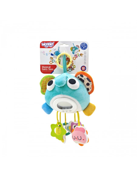 WOOPIE Baby pliušinis dramblys talismanas Interaktyvus muzikinis žaislas su pakabukais ir kramtukais