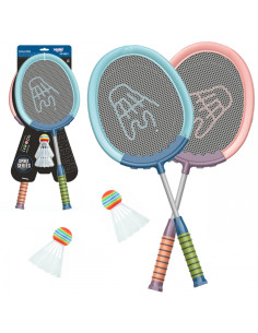 WOOPIE badmintono rinkinys, raketės ir plunksnelės, 2 vnt.