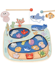 TOOKY TOY Catch the Fish Montessori galvosūkių arkadinis žaidimas