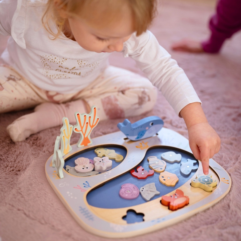 TOOKY TOY Catch the Fish Montessori galvosūkių arkadinis žaidimas