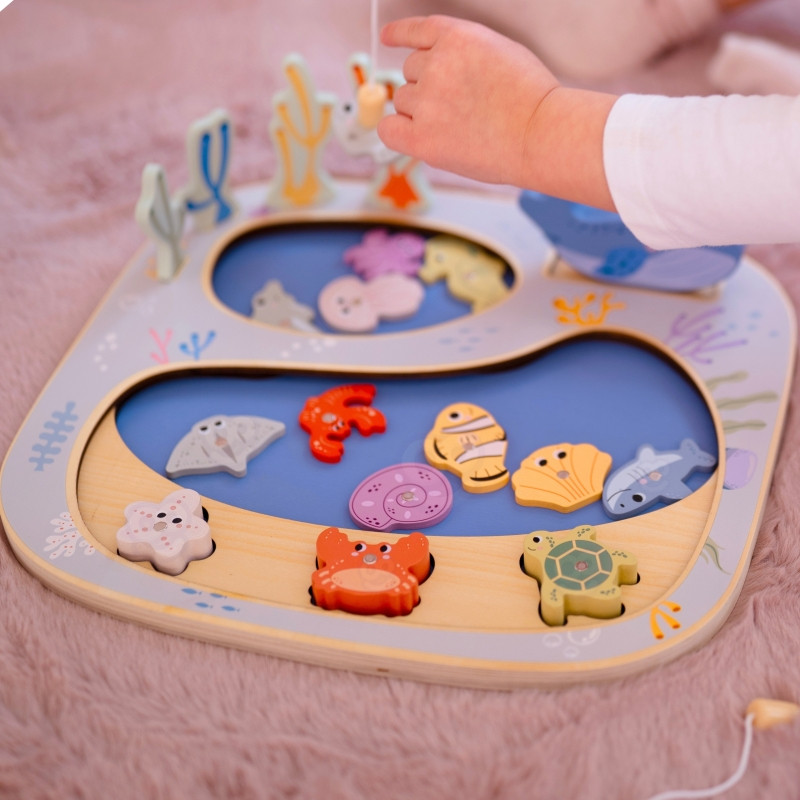TOOKY TOY Catch the Fish Montessori galvosūkių arkadinis žaidimas