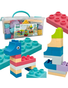 WOOPIE Klocki Soft Blocks Zestaw 99 Elementów w Pudełku