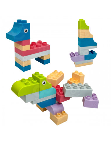 WOOPIE Klocki Soft Blocks Zestaw 99 Elementów w Pudełku