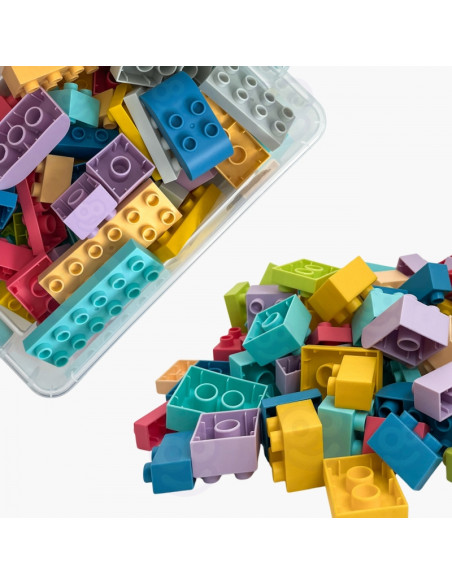 WOOPIE Klocki Soft Blocks Zestaw 99 Elementów w Pudełku WOOPIE Klocki Soft Blocks Zestaw 99 Elementów w Pudełku