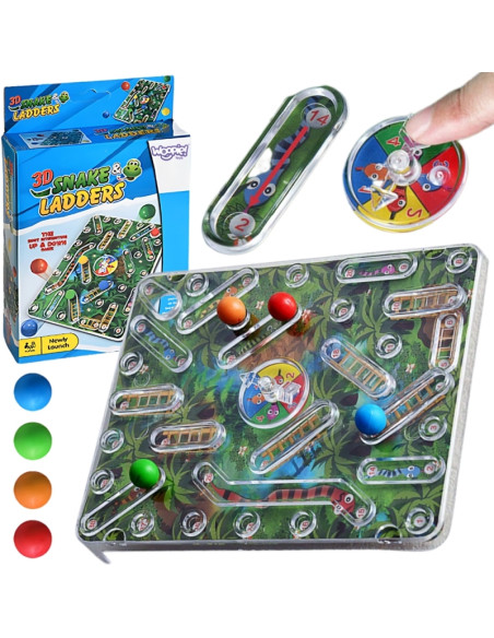 WOOPIE Klasyczna Gra Rodzinna Węże i Drabiny 3D WOOPIE Klasyczna Gra Rodzinna Węże i Drabiny 3D