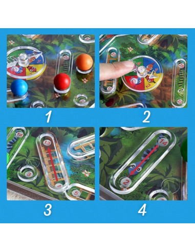 WOOPIE Klasyczna Gra Rodzinna Węże i Drabiny 3D