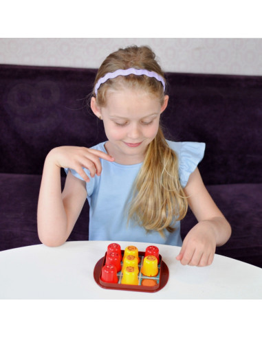 WOOPIE IQ Gra Logiczna Edukacyjno-Strategiczna 2w1 Kółko i Krzyżyk 4szt