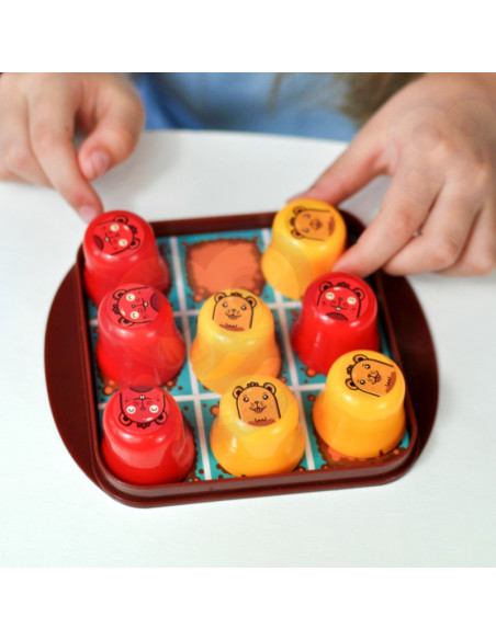 WOOPIE IQ Gra Logiczna Edukacyjno-Strategiczna 2w1 Kółko i Krzyżyk 4szt WOOPIE IQ Gra Logiczna Edukacyjno-Strategiczna 2w1 Kółko i Krzyżyk 4szt