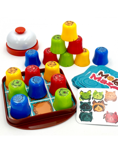 WOOPIE IQ Gra Logiczna Edukacyjno-Strategiczna 2w1 Kółko i Krzyżyk 4szt