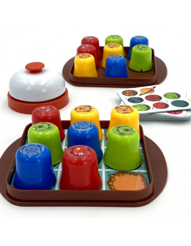 WOOPIE IQ Gra Logiczna Edukacyjno-Strategiczna 2w1 Kółko i Krzyżyk 4szt