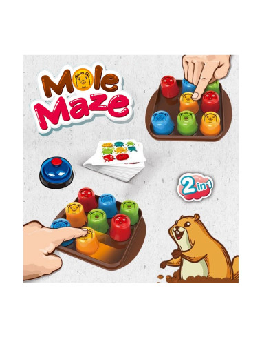 WOOPIE IQ Gra Logiczna Edukacyjno-Strategiczna 2w1 Kółko i Krzyżyk 4szt