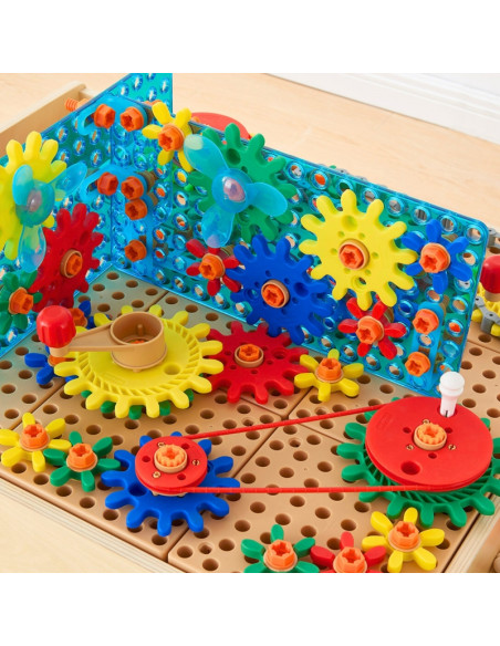 MASTERKIDZ STEM medinis mokomasis - užsiėmimų stalas MASTERKIDZ STEM medinis mokomasis - užsiėmimų stalas