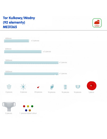 Уличная STEM-доска MASTERKIDZ + дорожка для воды и мячей