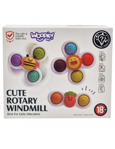 WOOPIE BABY Suktukas 3 viename sensorinis edukacinis žaislas