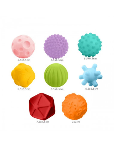 Сенсорные кубики WOOPIE BABY 8 шт.