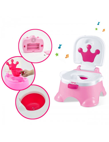 WOOPIE BABY Первый горшок для детей с музыкой 3-в-1 Стульчик-подставка