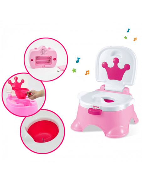 WOOPIE BABY Pierwszy Nocnik dla Dziecka z Muzyką 3w1 Krzesełko Stopień