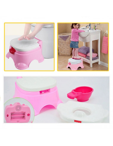 WOOPIE BABY Первый горшок для детей с музыкой 3-в-1 Стульчик-подставка