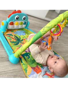 WOOPIE BABY žaidimų kilimėlis su lankeliu Dino 2
