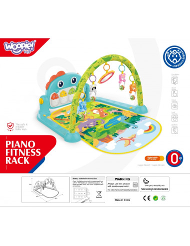 WOOPIE BABY žaidimų kilimėlis su lankeliu Dino