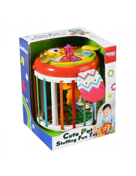 WOOPIE BABY interaktyvus būgnas „Roller“ sensorinis kubas WOOPIE BABY interaktyvus būgnas „Roller“ sensorinis kubas