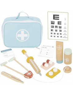 TOOKY TOY Wooden Little Doctor Doctor Set in Suitcase with Accessories