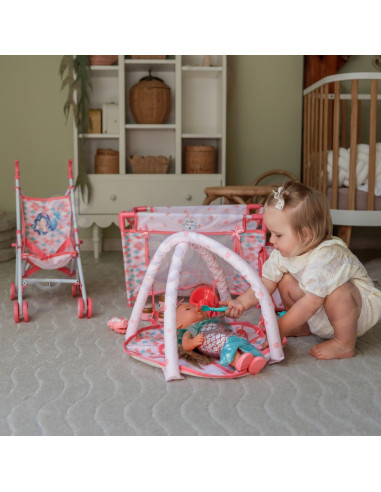 WOOPIE ROYAL Lalka Bobas 36 cm Syrenka Interaktywna Zestaw XXL Opiekunka 18w1