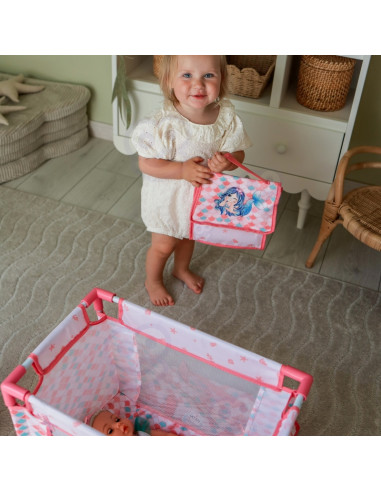 WOOPIE ROYAL Lalka Bobas 36 cm Syrenka Interaktywna Zestaw XXL Opiekunka 18w1