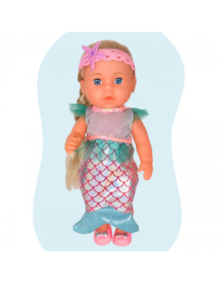 Кукла WOOPIE ROYAL Baby Doll 36 см. Интерактивный набор XXL "Русалочка" для ухода за больными 18 в 1