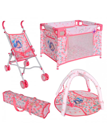 Кукла WOOPIE ROYAL Baby Doll 36 см. Интерактивный набор XXL "Русалочка" для ухода за больными 18 в 1