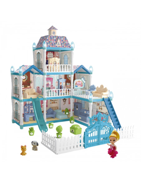 WOOPIE žiemos sodo lėlių namelis su priedais, 191 el.