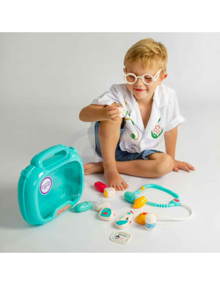 WOOPIE medicinos rinkinys Mažasis Daktaras Daktaras Lagamine Šviesos ir garsai + Aksesuarai