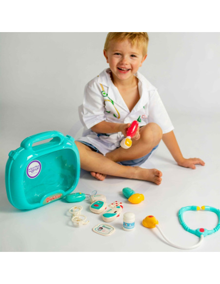 WOOPIE medicinos rinkinys Mažasis Daktaras Daktaras Lagamine Šviesos ir garsai + Aksesuarai