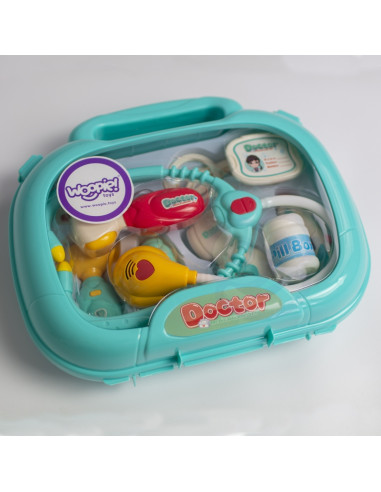 WOOPIE medicinos rinkinys Mažasis Daktaras Daktaras Lagamine Šviesos ir garsai + Aksesuarai